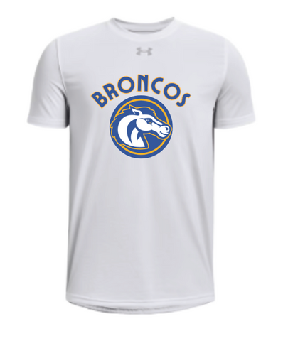 Under Armour SS Dry Fit Tech Tee, White