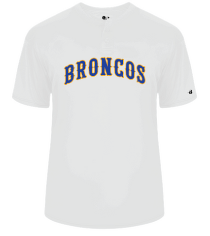 Badger Baseball Jersey - White