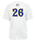 Badger Baseball Jersey - White