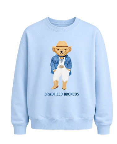Bradfield Broncos Bear Crewneck