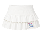 Azarhia Broncos Scalloped White Skort