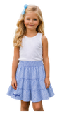 Bradfield Embroidered Gingham Skirt